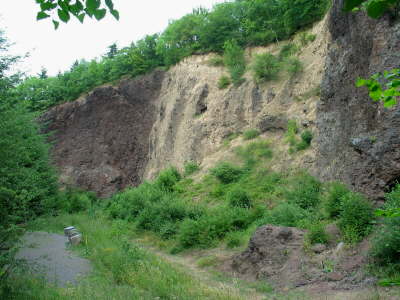 Krateröffnung des Karmelenbergs
