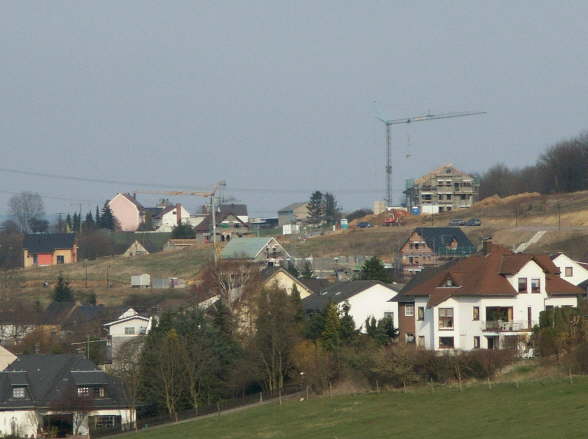 Blick auf das Baugebiet Aufm Rausch (Winter 2003 2004)